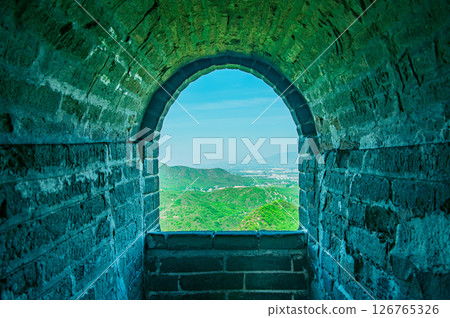 View from the Great Wall of China View from the Great Wall of China 126765326