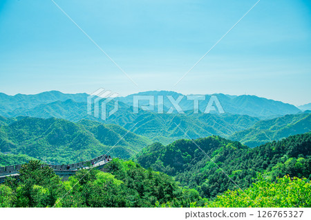View from the Great Wall of China View from the Great Wall of China 126765327
