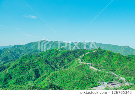View from the Great Wall of China View from the Great Wall of China 126765343