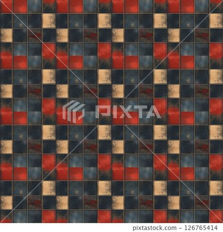 格子的背景材料 126765414