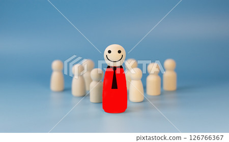 The concept of team leadership and teamwork to achieve goals and achieve success. 126766367
