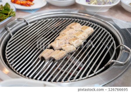 Korean bbq food. Grilled eel 126766695