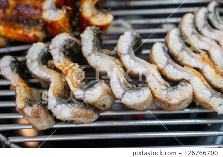 Korean bbq food. Grilled eel 126766700