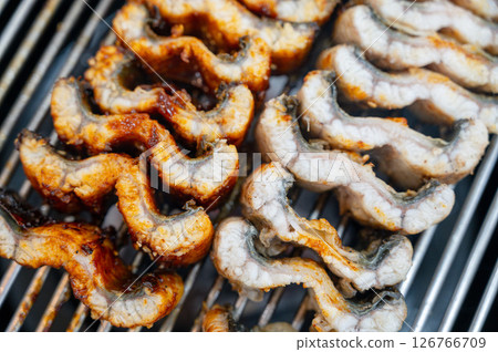 Korean bbq food. Grilled eel 126766709