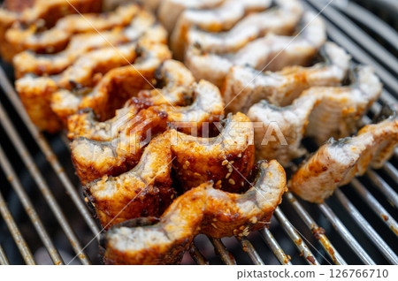 Korean bbq food. Grilled eel 126766710