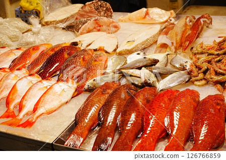 Fish market red fish Fish market red fish 126766859