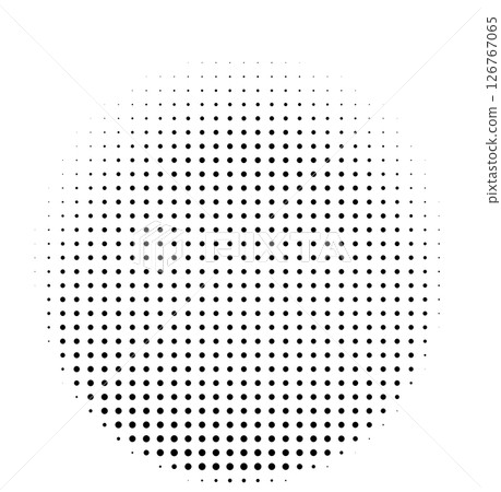 Circular Halftone Dot Pattern Abstract 126767065