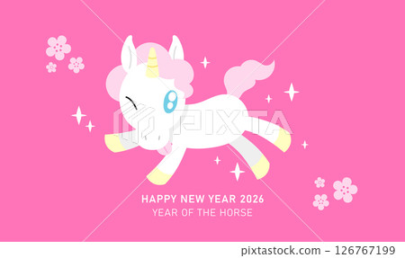 Cute cartoon unicorn vector illustration Cute cartoon unicorn vector illustration 126767199