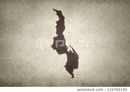 Map of Malawi printed on a paper Map of Malawi printed on a paper 126768188