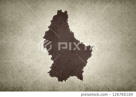 Map of Luxembourg printed on a paper Map of Luxembourg printed on a paper 126768189