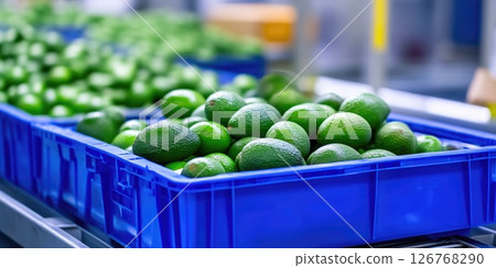 Avocado Sorting and Packaging in Action Avocado Sorting and Packaging in Action 126768290