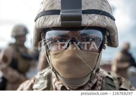 Special Forces Member Ready for Action 126768297