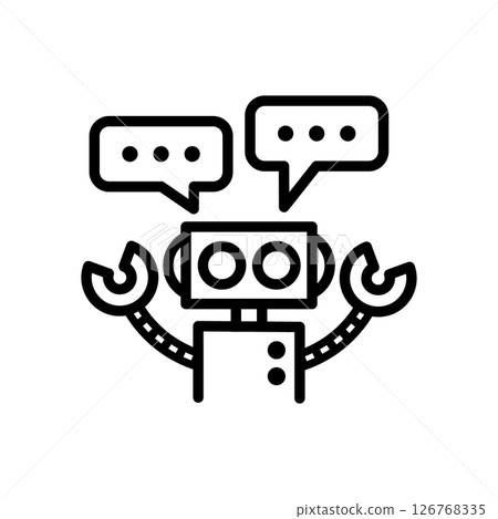 Simple and cute AI icon 126768335
