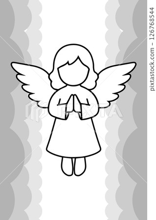 Angel ascending to heaven 126768544