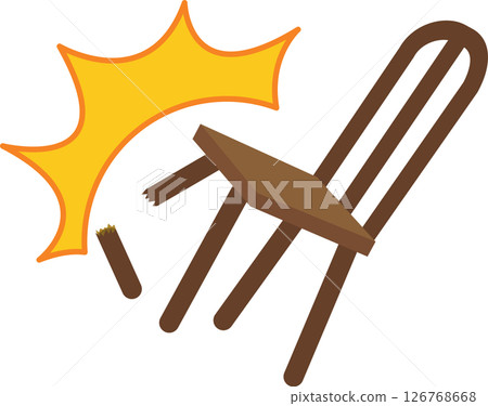 Broken chair 126768668