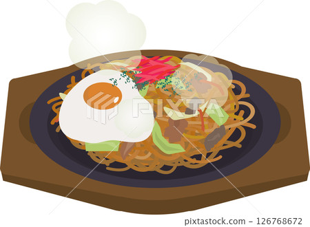 鐵板炒麵插圖 126768672