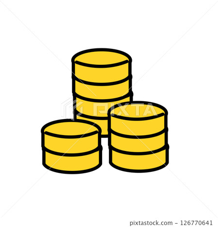 Coin stack icon 126770641