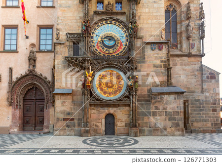Astronomical Clock in Old Town, Prague, Czech Republic Astronomical Clock in Old Town, Prague, Czech Republic 126771303