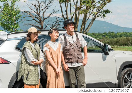 Drive, family trip, family traveling by car Drive, family trip, family traveling by car 126771697