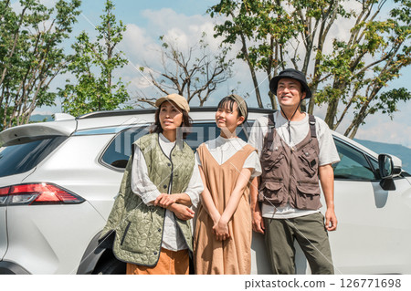 Drive, family trip, family traveling by car Drive, family trip, family traveling by car 126771698