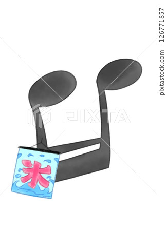 帶有冰旗的音符 126771857