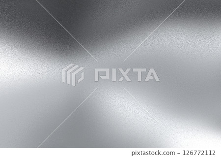 Silver paint metal wall with scratched surface, abstract texture background 126772112
