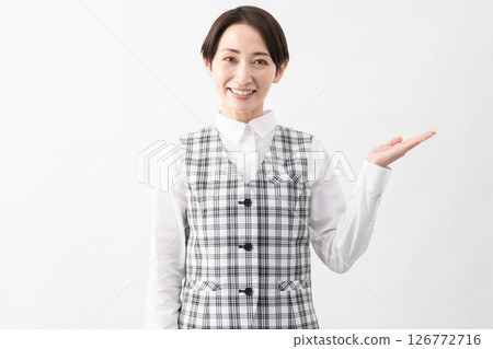 Young woman in office uniform Business image 126772716