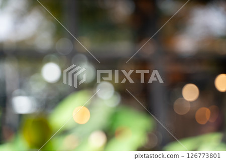 Blur cafe coffee with bokeh backgroundA beautiful, modern cafe with wooden tables, bright lights, and a vintage design creates a cozy, relaxing lifestyle space. 126773801