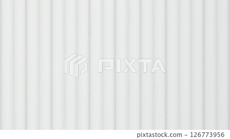 Abstract minimalist geometric pattern in vertical cylindrical shapes, various shades of white 126773956