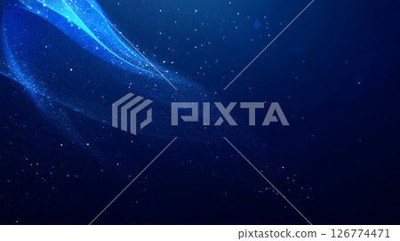 Blue background with star trails 126774471
