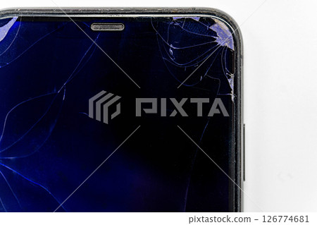 智能手機屏幕壞了 智能手機屏幕壞了 126774681