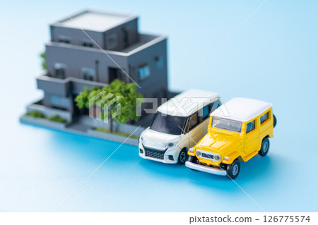 Houses and cars Houses and cars 126775574