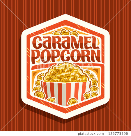 Vector logo for Caramel Popcorn 126775596