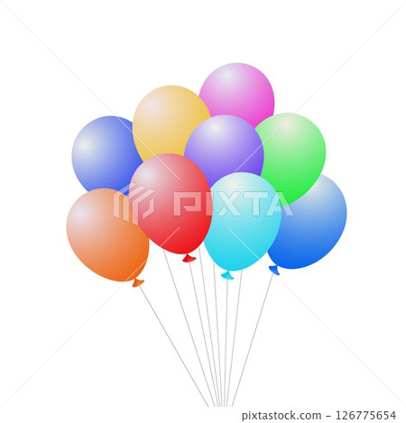 balloon, colorful, vector 126775654