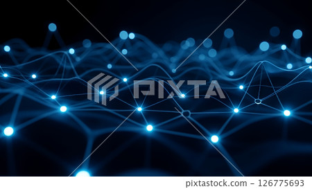 未來主義、充滿活力、逼真的數位城市景觀 未來主義、充滿活力、逼真的數位城市景觀 126775693