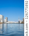 Sumida River scenery: Tokyo Skytree and Eitai Bridge 126775892