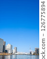 Sumida River scenery: Tokyo Skytree and Eitai Bridge 126775894