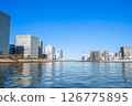 Sumida River scenery: Tokyo Skytree and Eitai Bridge 126775895