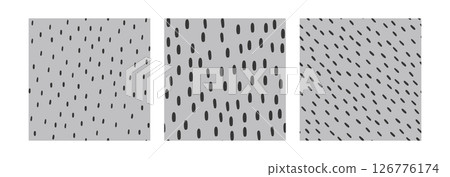 Small Dash Pattern Vector. Hand drawn diagonal line. Regular rain motif. Seamless abstract background collection. Scandinavian style Small Dash Pattern Vector. Hand drawn diagonal line. Regular rain motif. Seamless abstract background collection. Scandinavian style 126776174
