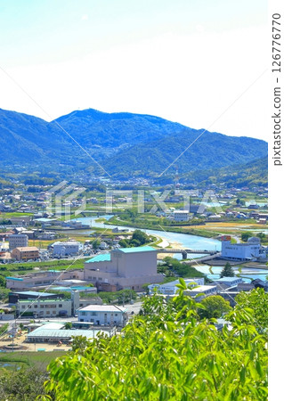 View towards Haigamine (Kure City) from Ryuozan General Park (Higashihiroshima City) 126776770
