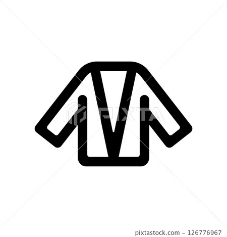 Simple cardigan icon illustration Simple cardigan icon illustration 126776967