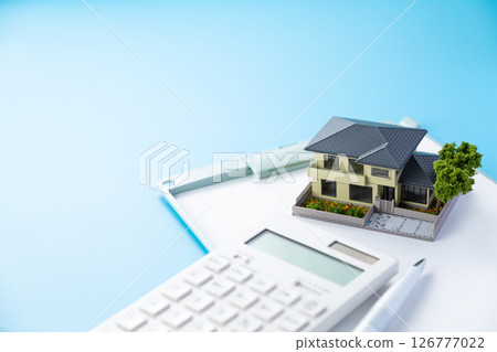 House, calculator and binder House, calculator and binder 126777022