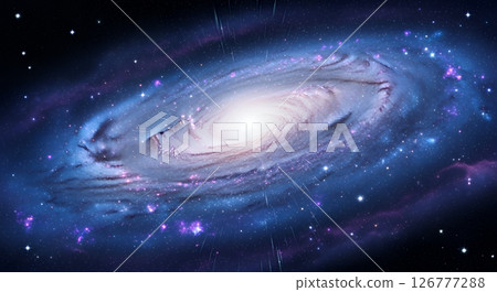 Spectacular deep space scenery, a spectacle of multiple galaxies Spectacular deep space scenery, a spectacle of multiple galaxies 126777288