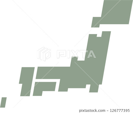 Map of Japan  126777395
