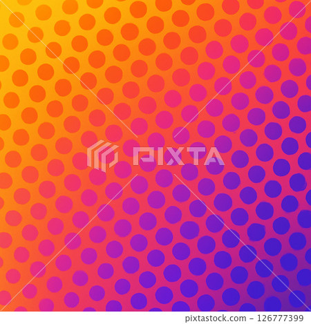 Gradient dot pattern, pop and colorful background material 126777399