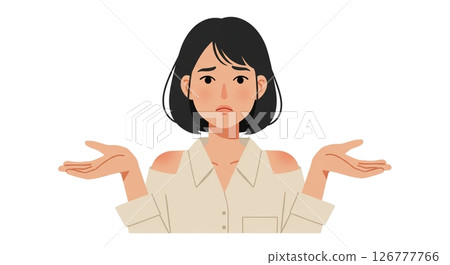 What should I do? A confused woman's expression says, "I don't know." 126777766