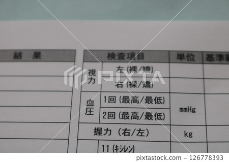 健康檢查結果 健康檢查結果 126778393