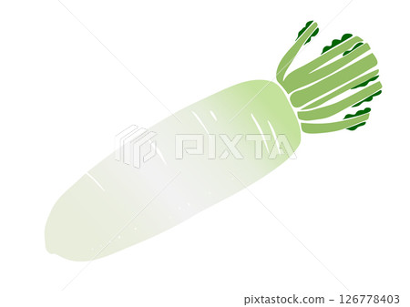 復古手繪蔬菜插圖，蘿蔔 126778403
