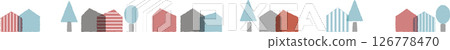 Cute and minimalist house illustration in Scandinavian style. 126778470