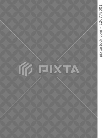 A calm Japanese pattern background with Shippo (background material) Gray A calm Japanese pattern background with Shippo (background material) Gray 126779001